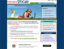 Tablet Screenshot of intensivevocab.com